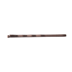 Gofruoti plaukų segtukai matinė ruda 60 mm - 100 vnt.