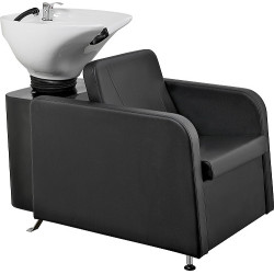 Hairway "GENT", Juoda kėdė, balta kriauklė