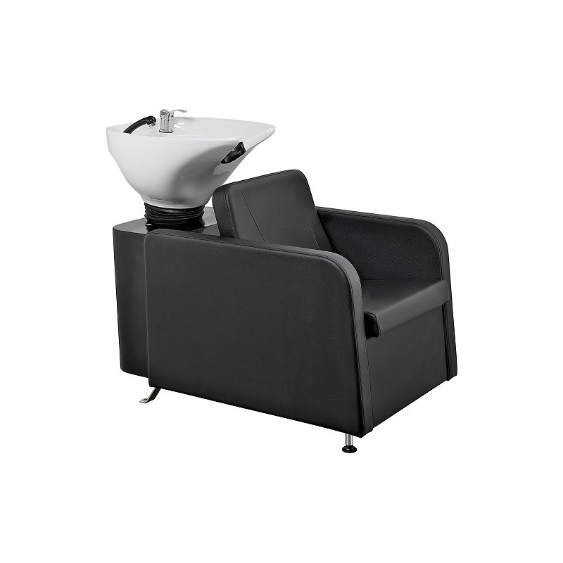 Hairway "GENT", Juoda kėdė, balta kriauklė
