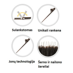 Sulankstomas plaukų vėlimo šepetys OLIVIA GARDEN STYLE UP COMBO