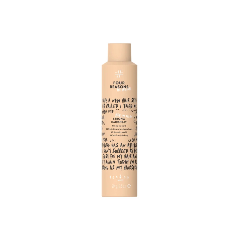 FOUR REASONS ORIGINAL Strong Hairspray stiprios fiksacijos plaukų lakas 300 ml. FOUR REASONS ORIGINAL Strong Hairspray stiprios fiksacijos plaukų lakas 300 ml.