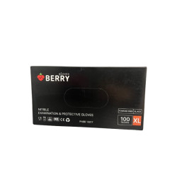 Nitrilinės pirštinės be pudros gloves BERRY 100 vnt S / M / XL