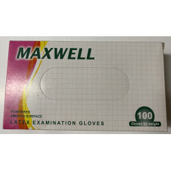 Pudrinės latekso pirštinės Maxwell S