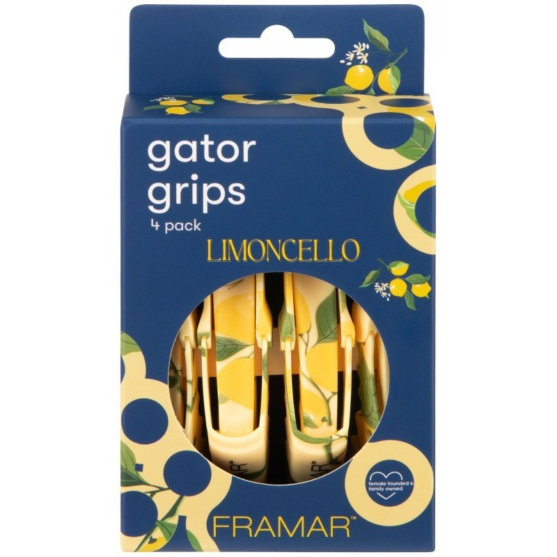 Segtukas plaukams Framar Gator Grips Limoncello, 1 vnt.
