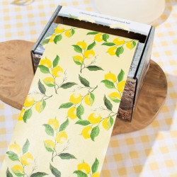 Folija plaukų dažymui Framar Embossed Roll Medium Limoncello, ritinėlyje, 97,5 m, 12,7 cm pločio