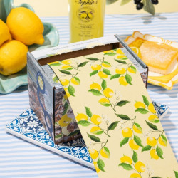 Folija plaukų dažymui Framar Embossed Roll Medium Limoncello, ritinėlyje, 97,5 m, 12,7 cm pločio