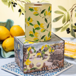 Folija plaukų dažymui Framar Embossed Roll Medium Limoncello, ritinėlyje, 97,5 m, 12,7 cm pločio