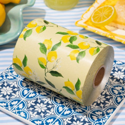 Folija plaukų dažymui Framar Embossed Roll Medium Limoncello, ritinėlyje, 97,5 m, 12,7 cm pločio