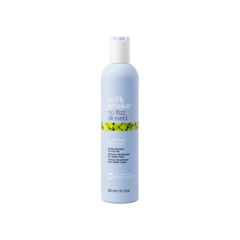 Šampūnas šiauštis linkusiems plaukams NO FRIZZ ALLOWED PERFECTING SHAMPOO 300 ml Šampūnas šiauštis linkusiems plaukams NO FRIZZ ALLOWED PERFECTING SHAMPOO 300 ml