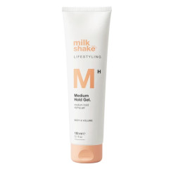 Vidutiniškai stiprios fiksacijos želė MEDIUM HOLD GEL milk_shake 150 ml.