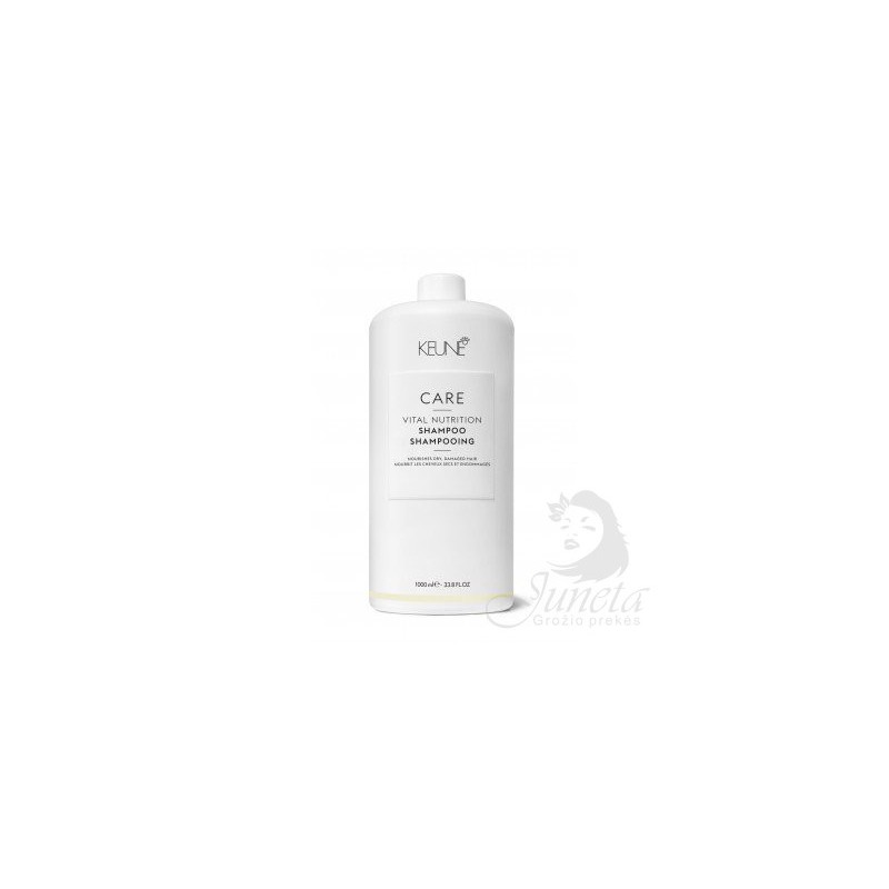 KEUNE CARE ŠAMPŪNAS SAUSIEMS, PAŽEISTIEMS PLAUKAMS VITAL NUTRITION 1000 ml